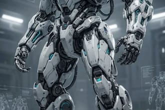 design spectacular robots, cyborgs and mechs