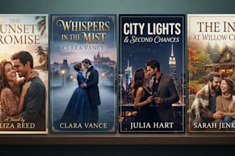 design fantasy book cover, romance book cover