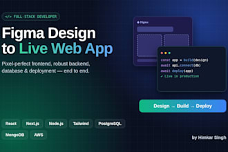 build a full stack web app from figma design to deployment