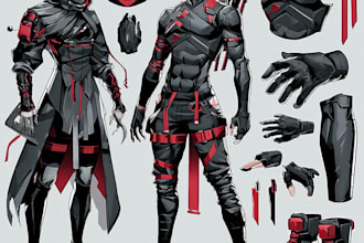design anime character sheet reference in anime art