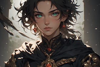 make unique  fantasy charecter design
