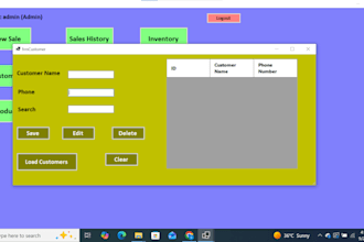 develop a vb net desktop billing system with sql server