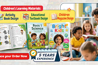 design kids activity books, educational ebooks, and childrens KDP books