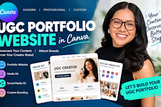 design ugc portfolio website canva ugc portfolio website canva social media kits