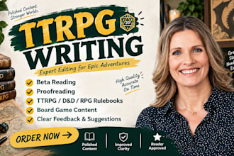 betaread proofread ttrpg dnd rpg rulebook board game content