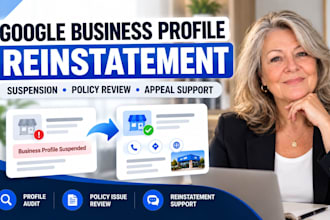 reinstate gmb and fix suspended google my business profile and listing