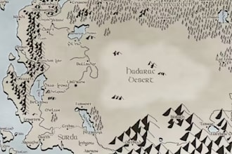 design a unique vector map realistic or fantacy map