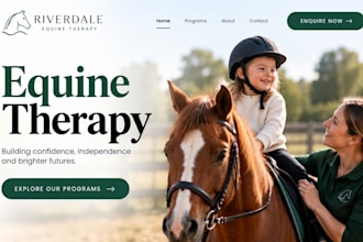 build squarespace equine therapy website hippotherapy website therapeutic riding