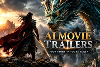 create a cinematic ai movie trailer for your story