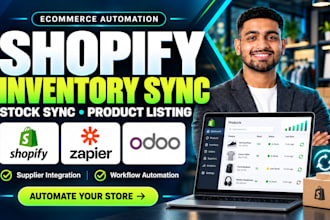 automate shopify inventory sync stock sync product listing suppliers zapier odoo