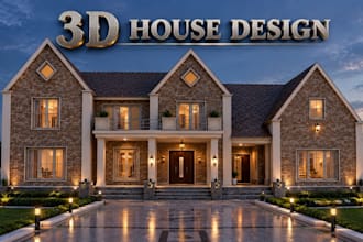 3d floor plan design house model architectural design exterior, interior design