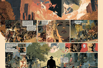 do a comic pages illustration comic book page book artist