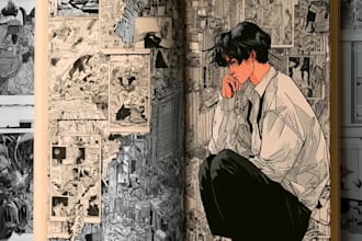 comic book illustration, comic artist, comic page