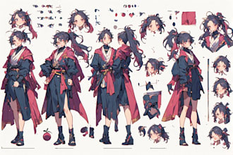 create my hero academia anime character sheet design