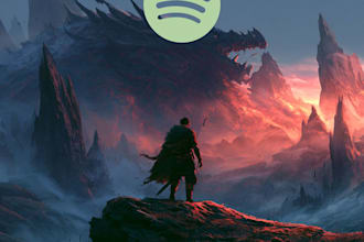 create dreamy fantasy spotify cover artwork