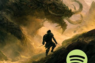 design custom cinematic spotify cover art