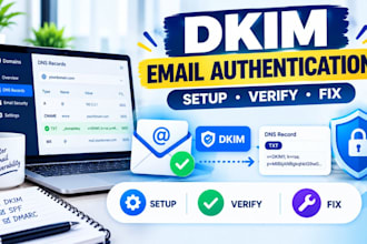 set up dkim email authentication for your domain