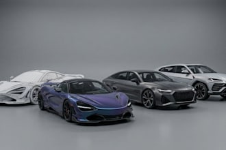create realistic game ready 3d car models for unity unreal and fivem