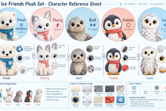 plush toy design sheet turn your character into custom stuffed animal plush