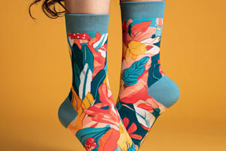 design custom and unique socks design