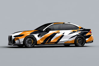 design a professional wrap for your car or van and bus