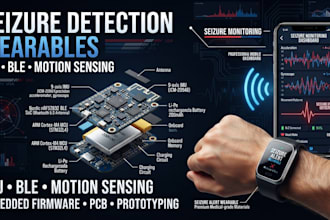 develop seizure detection wearables with imu, ble and embedded firmware
