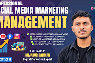 be your social media marketing manager and organic growth