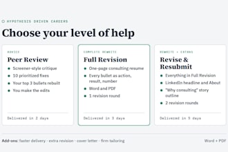 write your consulting resume for MBA, phd and career change candidates