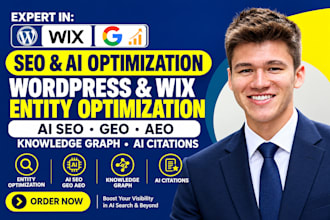 wordpress wix entity optimization, ai SEO GEO aeo, knowledge graph ai citations