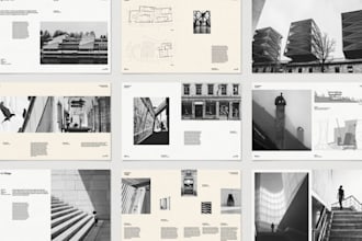 design photography portfolio book layout, interior design and photo typesetting