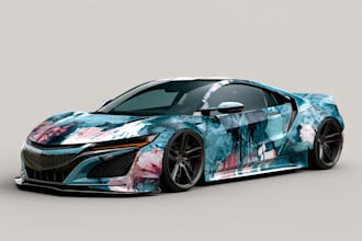 design a professional and custom car wrap