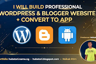 build wordpress blogger convert to app API SEO monetize