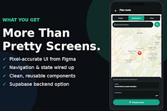 convert your figma design into a react native mobile app