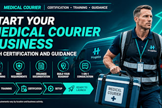 guide your medical courier setup, hipaa compliance, and certification training