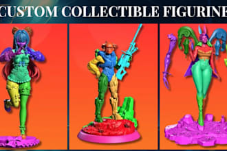 sculpt custom dnd miniature, toys, statue and tabletop figurines for 3d printing
