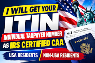 get your itin individual taxpayer number as irs certified caa
