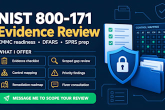 review and format your nist 800 171 gaps and evidence