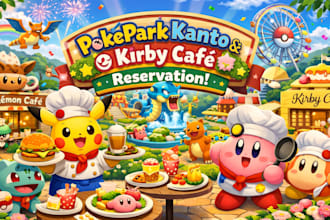 secure tickets for pokemon kanto, pokepark kanto, pixar mundo, ghibli park