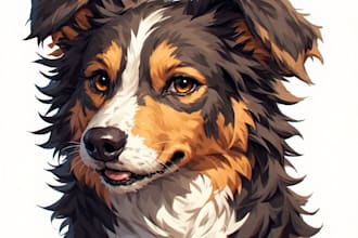 draw an awesome pet cartoon portrait