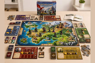 design, card game , tabletop game, rulebook, game mechanics, card game art