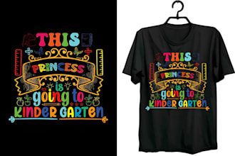 design colorful back to school kindergarten and teacher t shirt designs