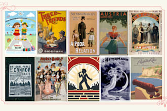 design retro vintage poster
