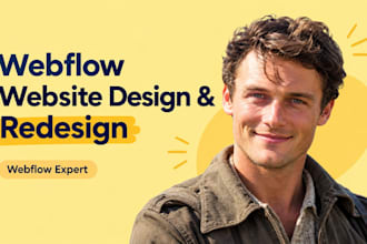 do webflow website design and redesign webflow cms as webflow expert webflow dev