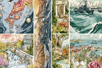 do unique map illustrations