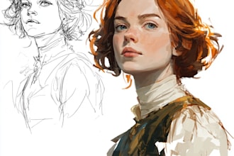 paint a realistic digital portrait