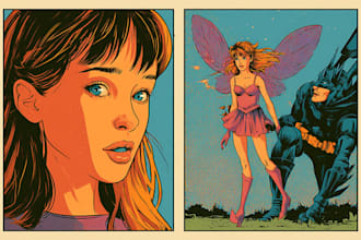 comic book illustration with comic book illustrator