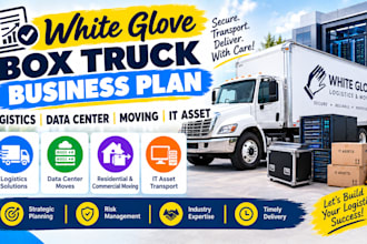 design white glove box truck business plan logistics data center moving IT asset