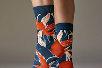 design custom and unique socks design