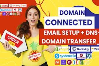 connect,fix email,redirect domain or subdomain, shopify,bluehost,godaddy wix