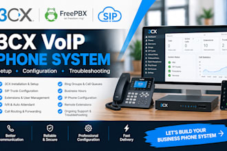setup, configure and troubleshoot 3cx voip phone system